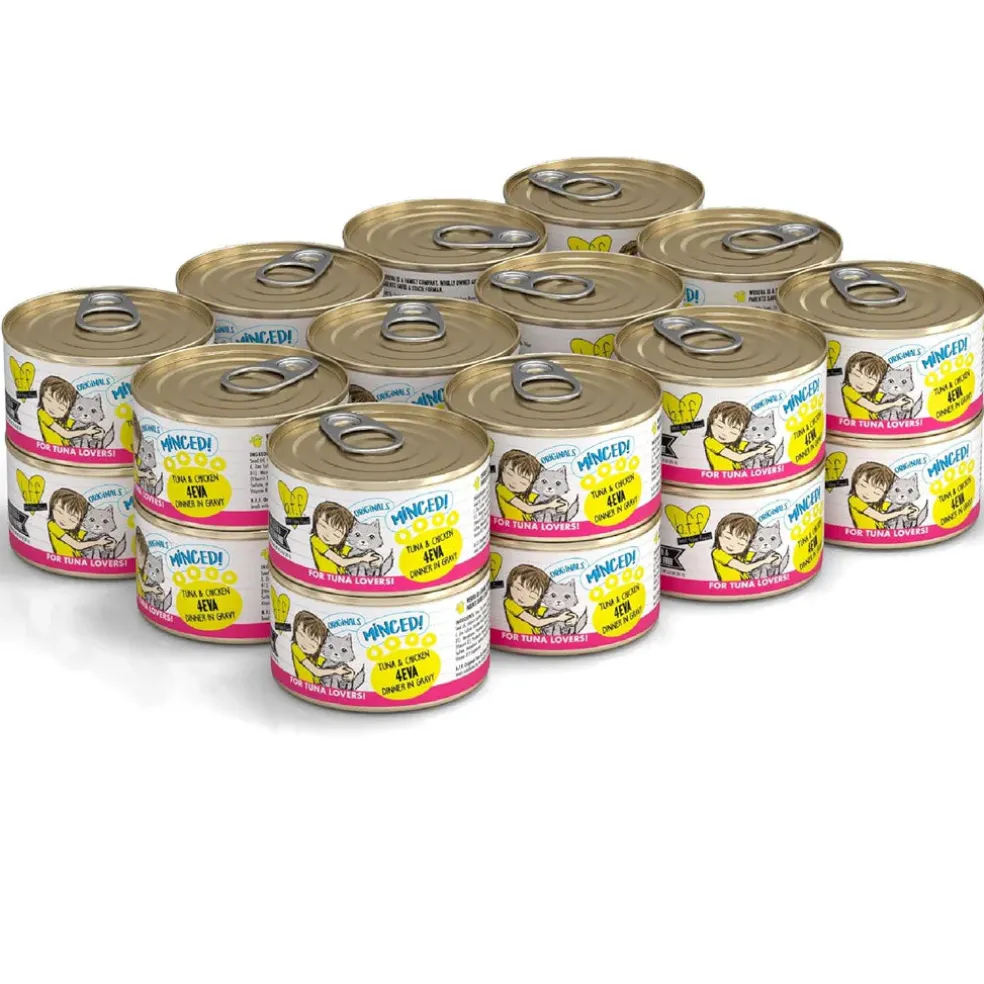 BFF Tuna & Chicken 4-Eva Dinner in Gravy Grain-Free Minced Wet Cat Food
