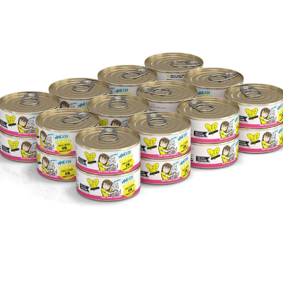 BFF Tuna & Chicken 4-Eva Dinner in Gravy Grain-Free Minced Wet Cat Food
