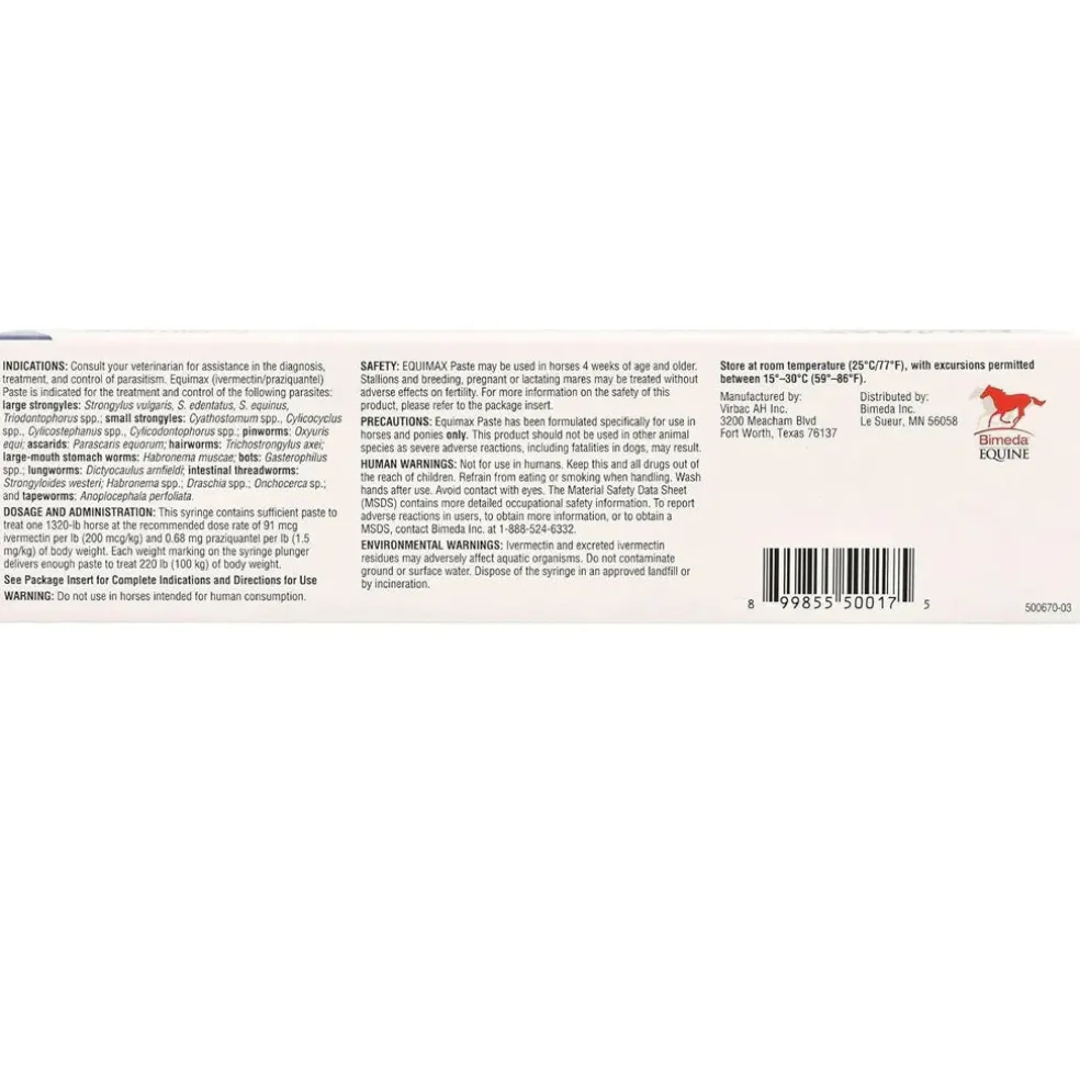 Bimeda Equimax Paste Horse Supplement, 6.42-gm