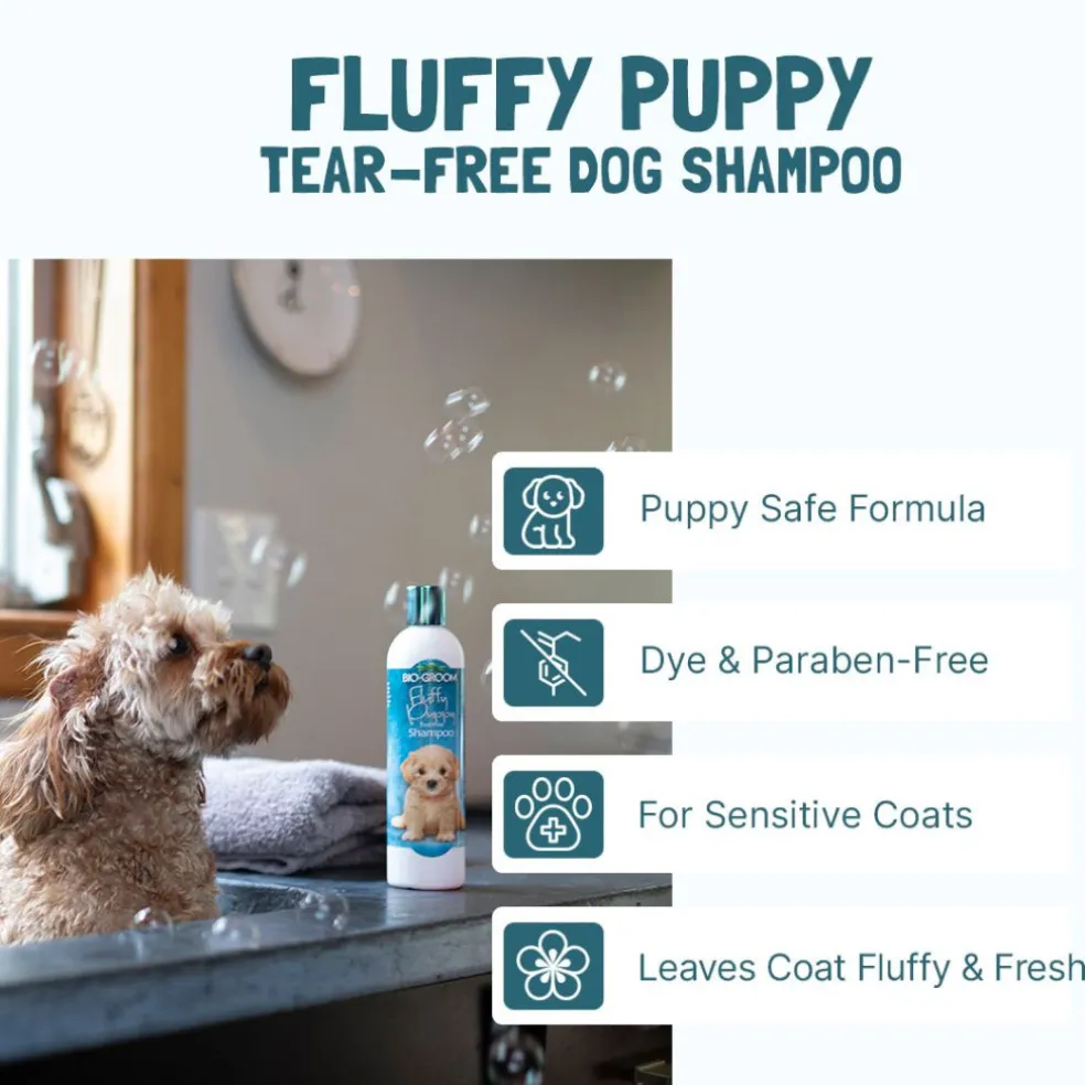 Bio Groom Fluffy Puppy Tear Free Shampoo For Dogs (12 oz)
