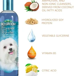 Bio Groom Super White Coat Brightening Shampoo For Dogs