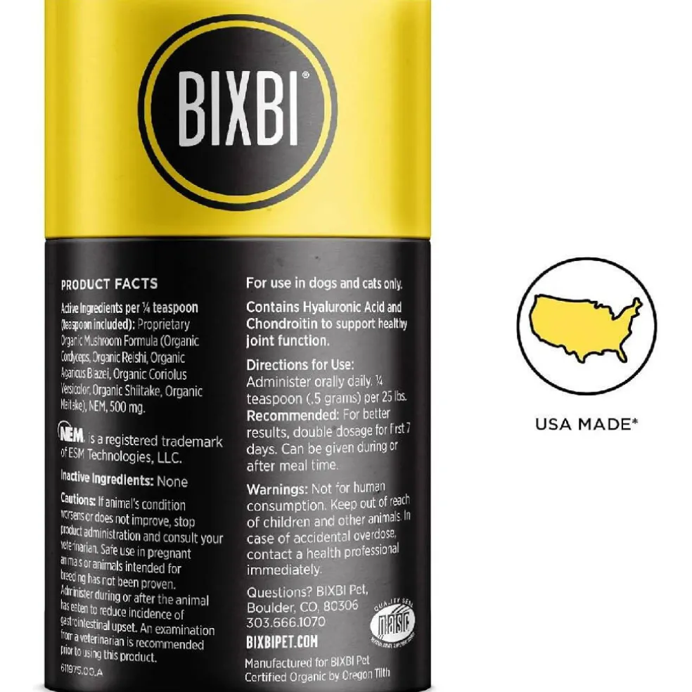 Bixbi Joint Support Powdered Mushroom Supplement For Dogs & Cats (60 g)