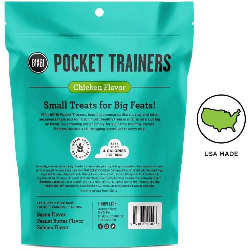 Bixbi Pocket Trainers Grain-Free Chicken Treats for Dogs (6 oz)