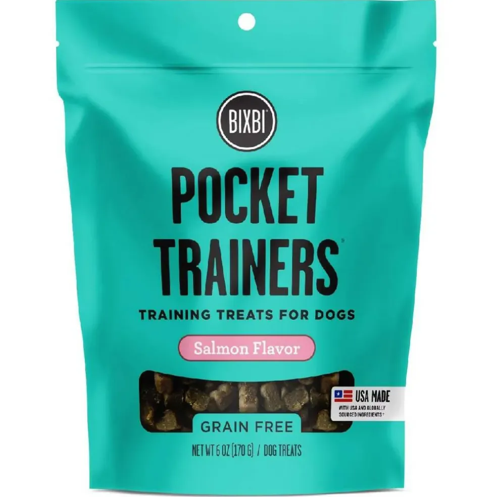 Bixbi Pocket Trainers Grain-Free Salmon Treats for Dogs (6 oz)