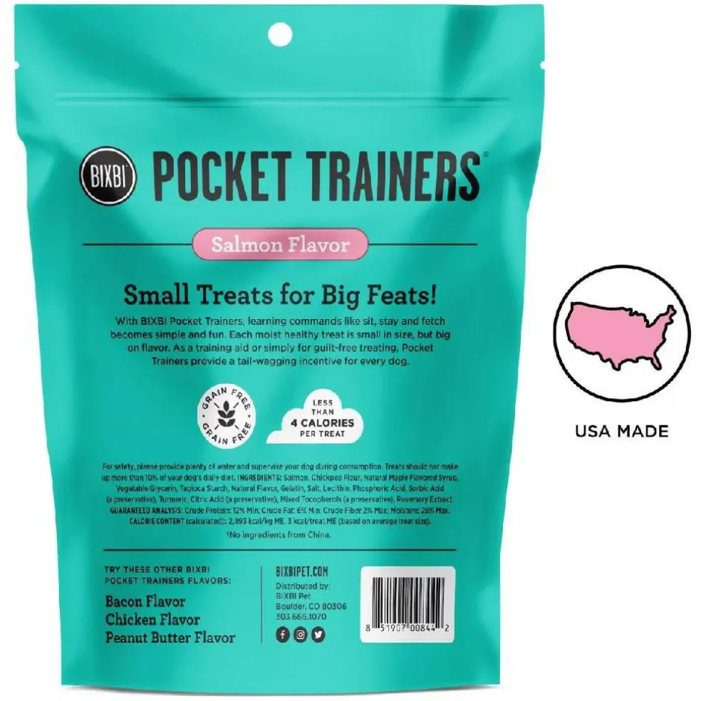 Bixbi Pocket Trainers Grain-Free Salmon Treats for Dogs (6 oz)