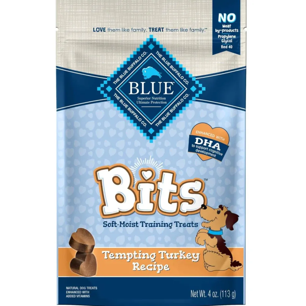 Blue Buffalo Bits Soft Tempting Turkey Recipe Training Treats for Dogs (4 oz)