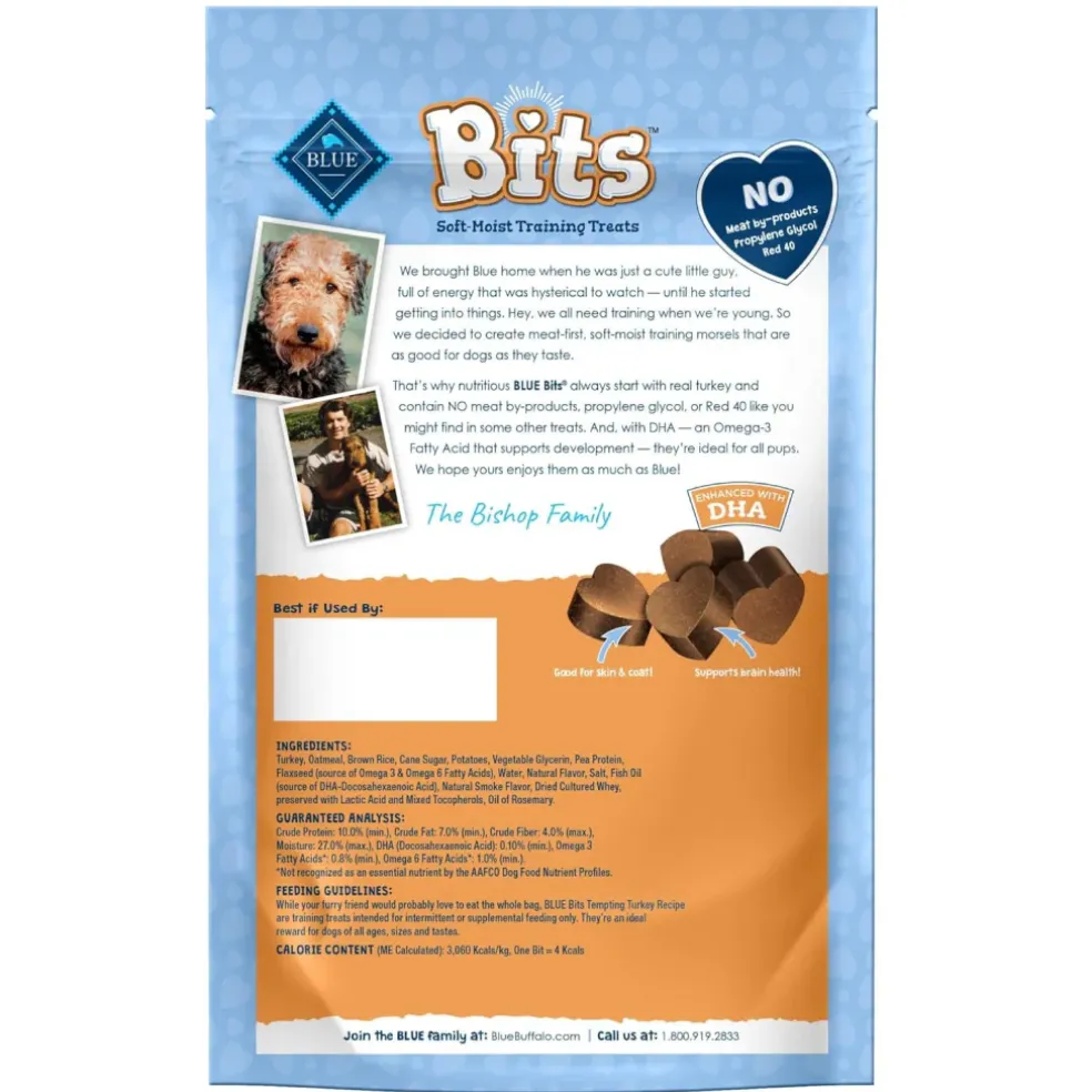 Blue Buffalo Bits Soft Tempting Turkey Recipe Training Treats for Dogs (4 oz)