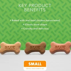 Blue Buffalo Bones Classic Assorted Flavors Biscuits For Small Dogs (16 oz)