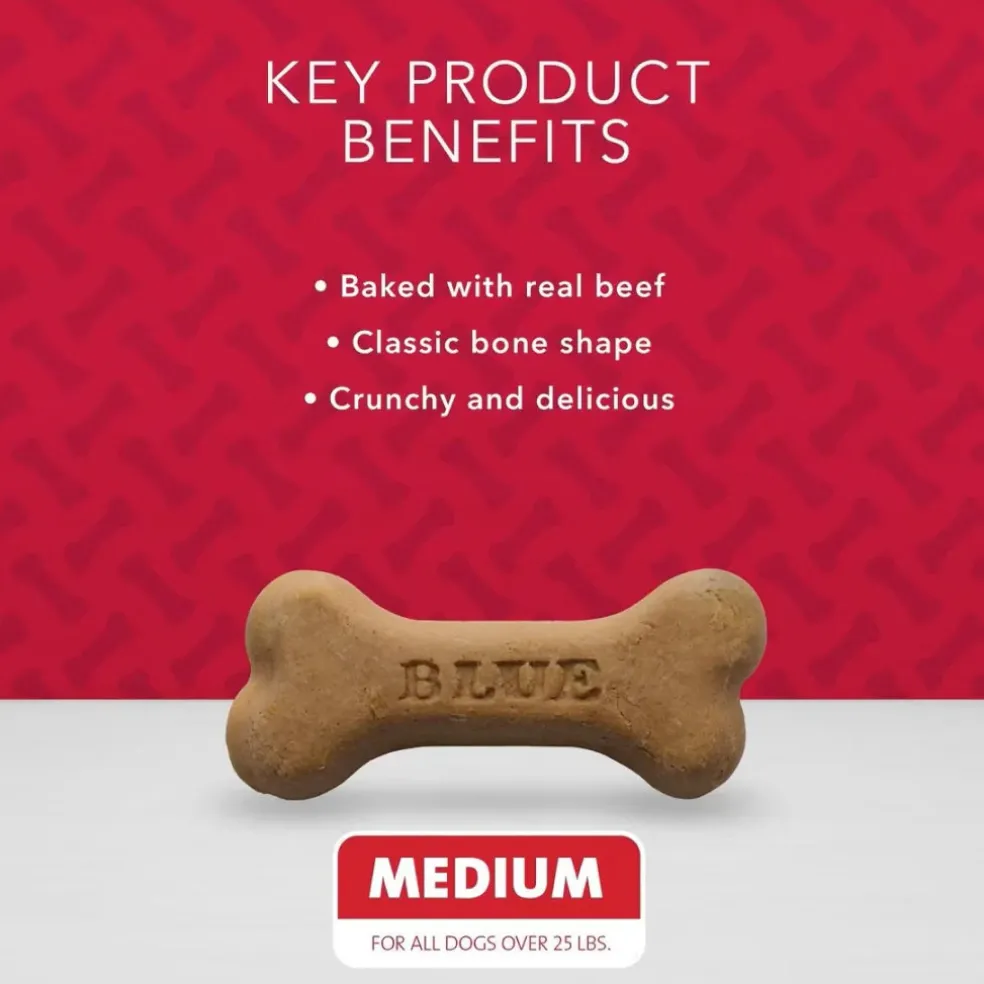 Blue Buffalo Bones Classic Biscuits For Medium-Size Dogs (16 oz)