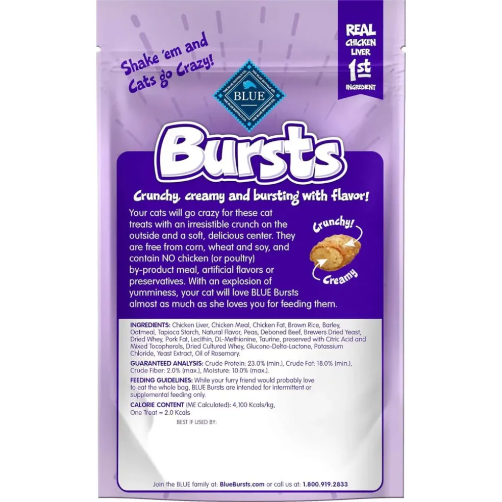 Blue Buffalo Bursts Crunch & Creamy Delish Liver & Beef Treats For Cat (2 oz)