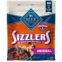 Blue Buffalo Sizzlers Bacon-Style Treats For Dogs