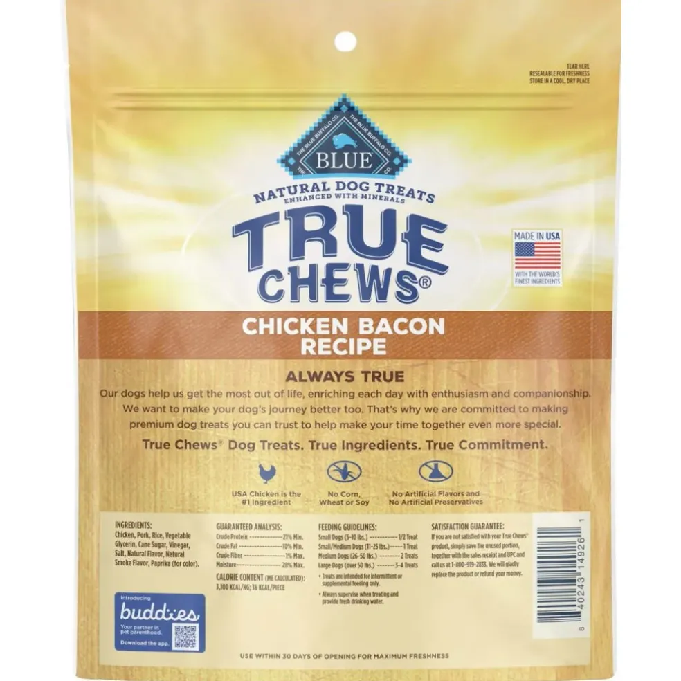 Blue Buffalo True Chews Chicken Bacon Recipe Treats For Dog (12 oz)