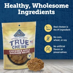 Blue Buffalo True Chews Chicken & Apple Sausage Recipe Treats For Dog (12 oz)