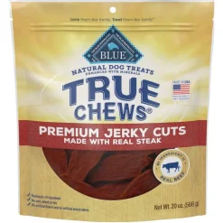 Blue Buffalo True Chews Premium Jerky Cuts Steak Jerky Dog Treats