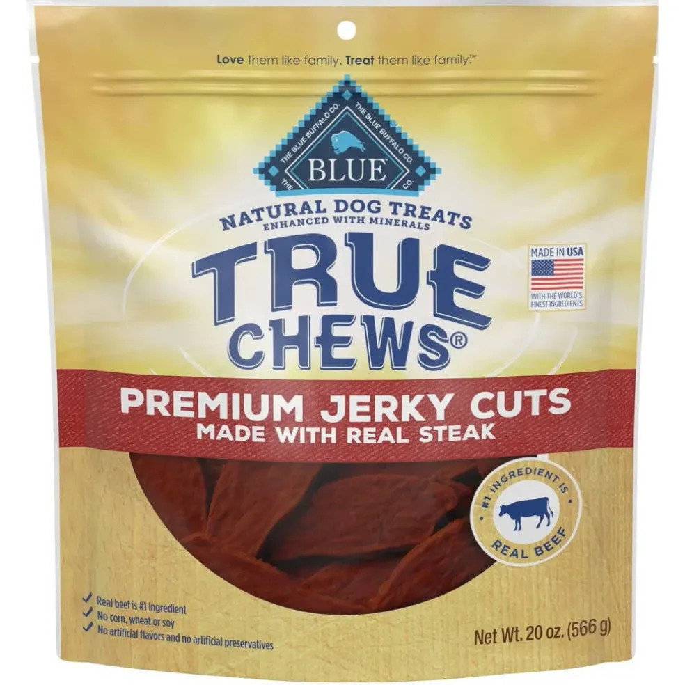 Blue Buffalo True Chews Premium Jerky Cuts Steak Jerky Dog Treats