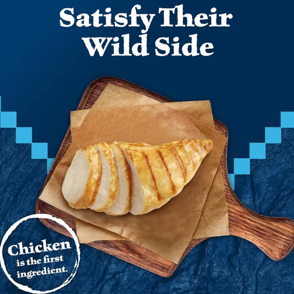 Blue Buffalo Wilderness Chicken & Turkey Moist Treats For Cats (2 oz)