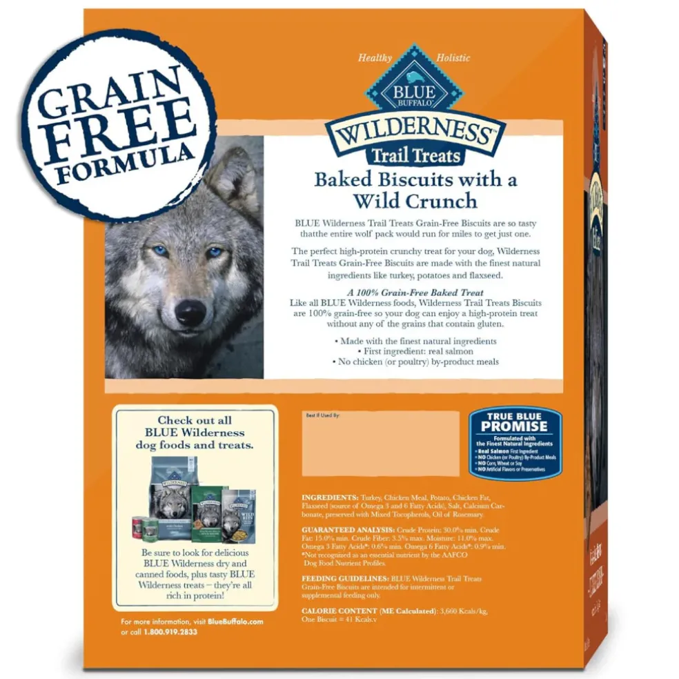 Blue Buffalo Wilderness Trail Treats Turkey Biscuits for Dogs