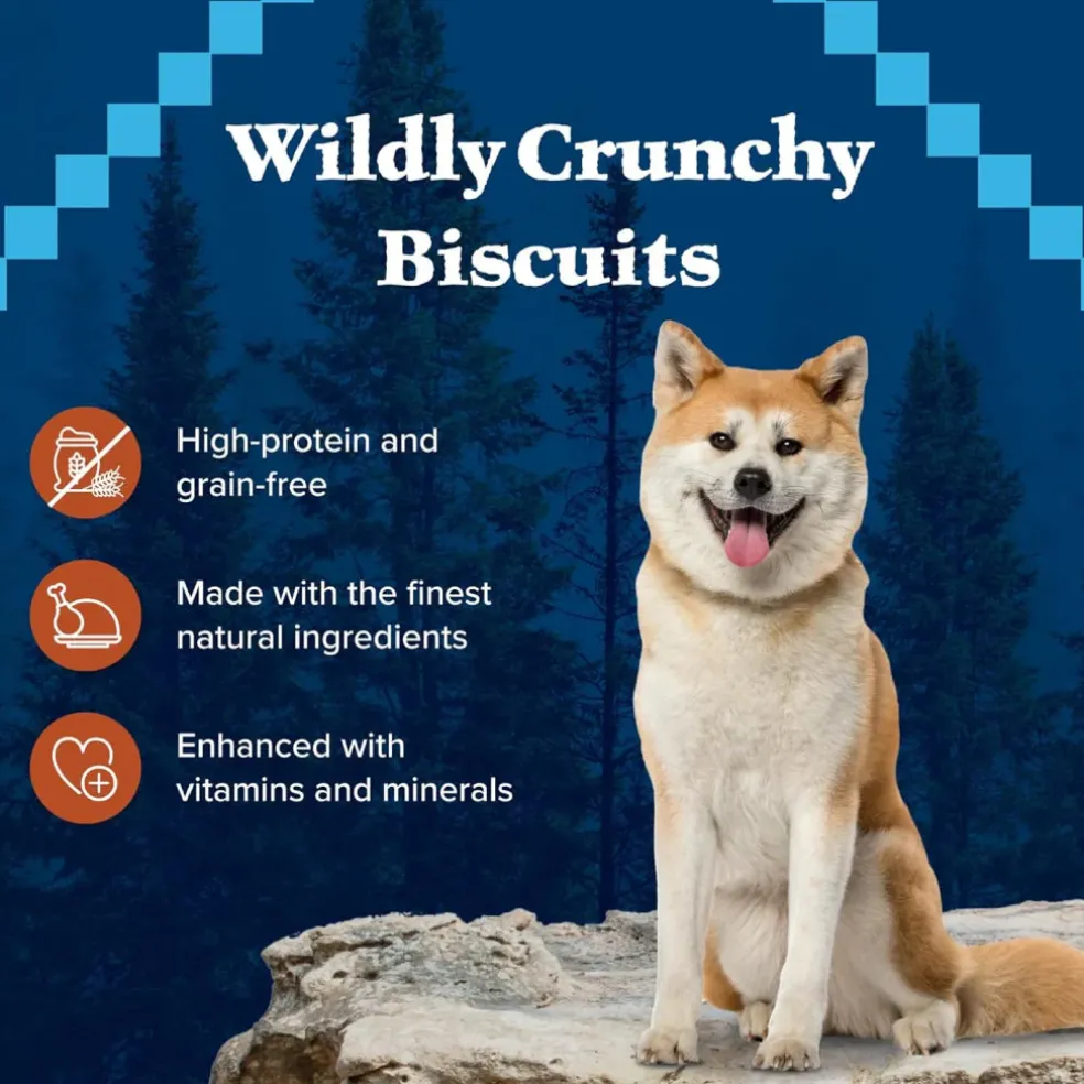 Blue Buffalo Wilderness Trail Treats Turkey Biscuits for Dogs