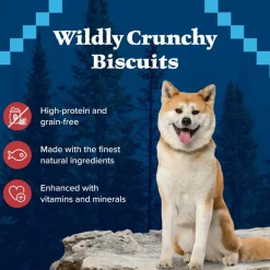 Blue Buffalo Wilderness Trail Treats Salmon Biscuits for Dogs (10 oz)