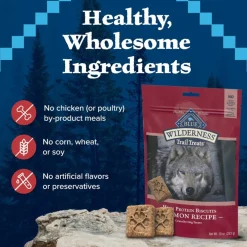 Blue Buffalo Wilderness Trail Treats Salmon Biscuits for Dogs (10 oz)