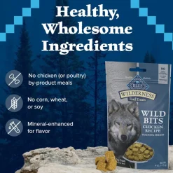 Blue Buffalo Wilderness Wild Bits Chicken Recipe Training Treats for Dogs (4 oz)