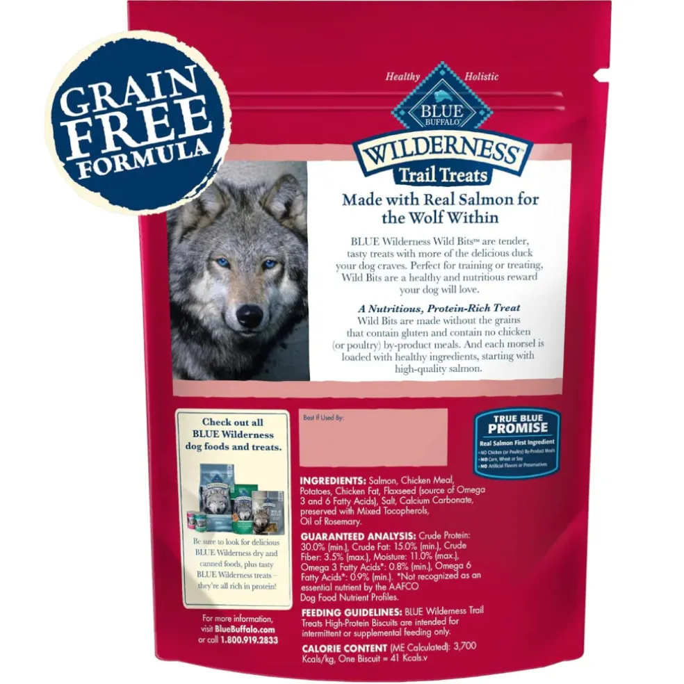 Blue Buffalo Wilderness Wild Bits Salmon Recipe Training Treats for Dogs (4 oz)