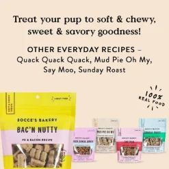 Bocce's Bakery Bac'N Nutty Crunchy Biscuits For Dogs (5 oz)