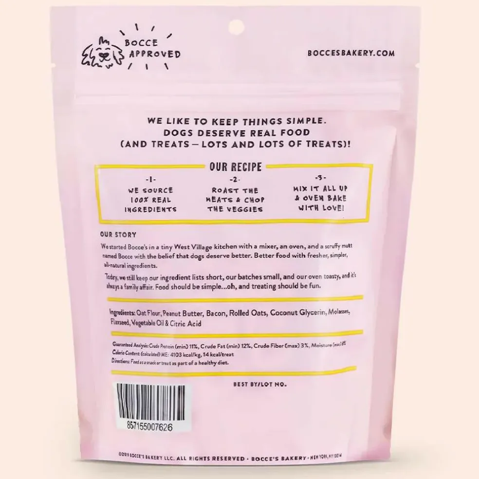 Bocce's Bakery Bac'N Nutty Soft & Chewy Dog Treats (6 oz)