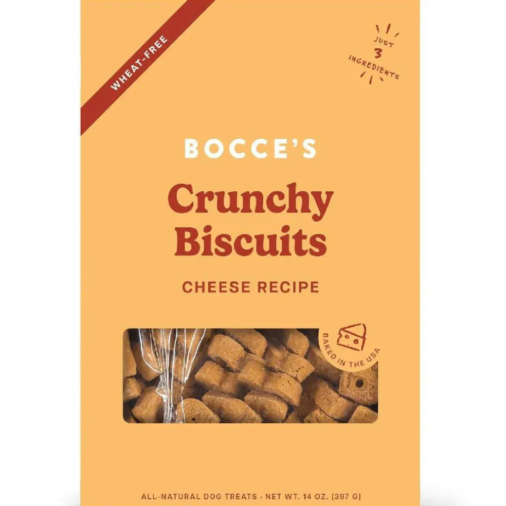Bocce's Bakery Basics Cheese Crunchy Biscuits For Dogs (14 oz)