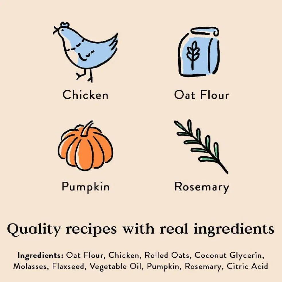 Bocce's Bakery Basics Chicken Soft & Chewy Treats For Dogs (6 oz)