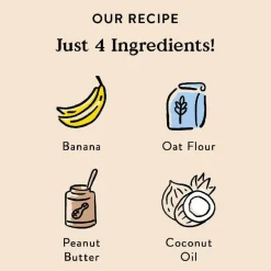 Bocce's Bakery Basics Peanut Butter & Banana Crunchy Biscuits For Dogs (14 oz)