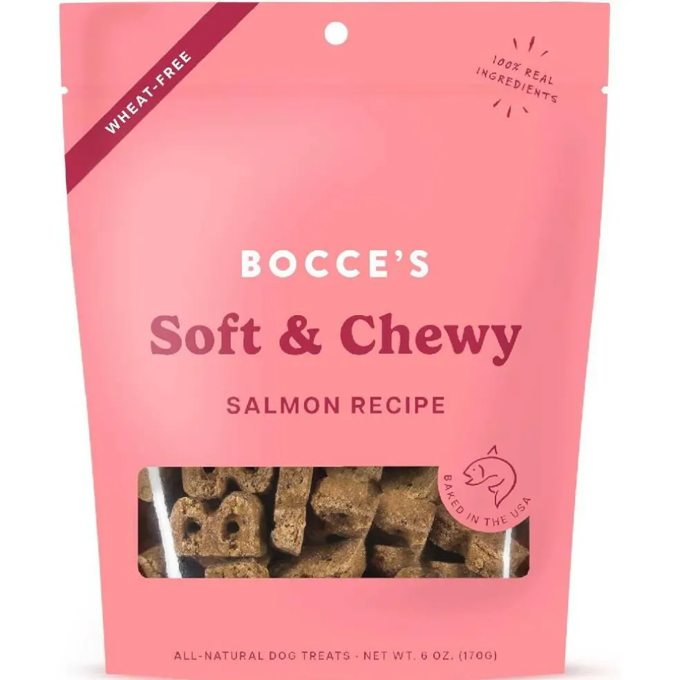 Bocce's Bakery Basics Salmon Soft & Chewy Treats For Dogs (6 oz)