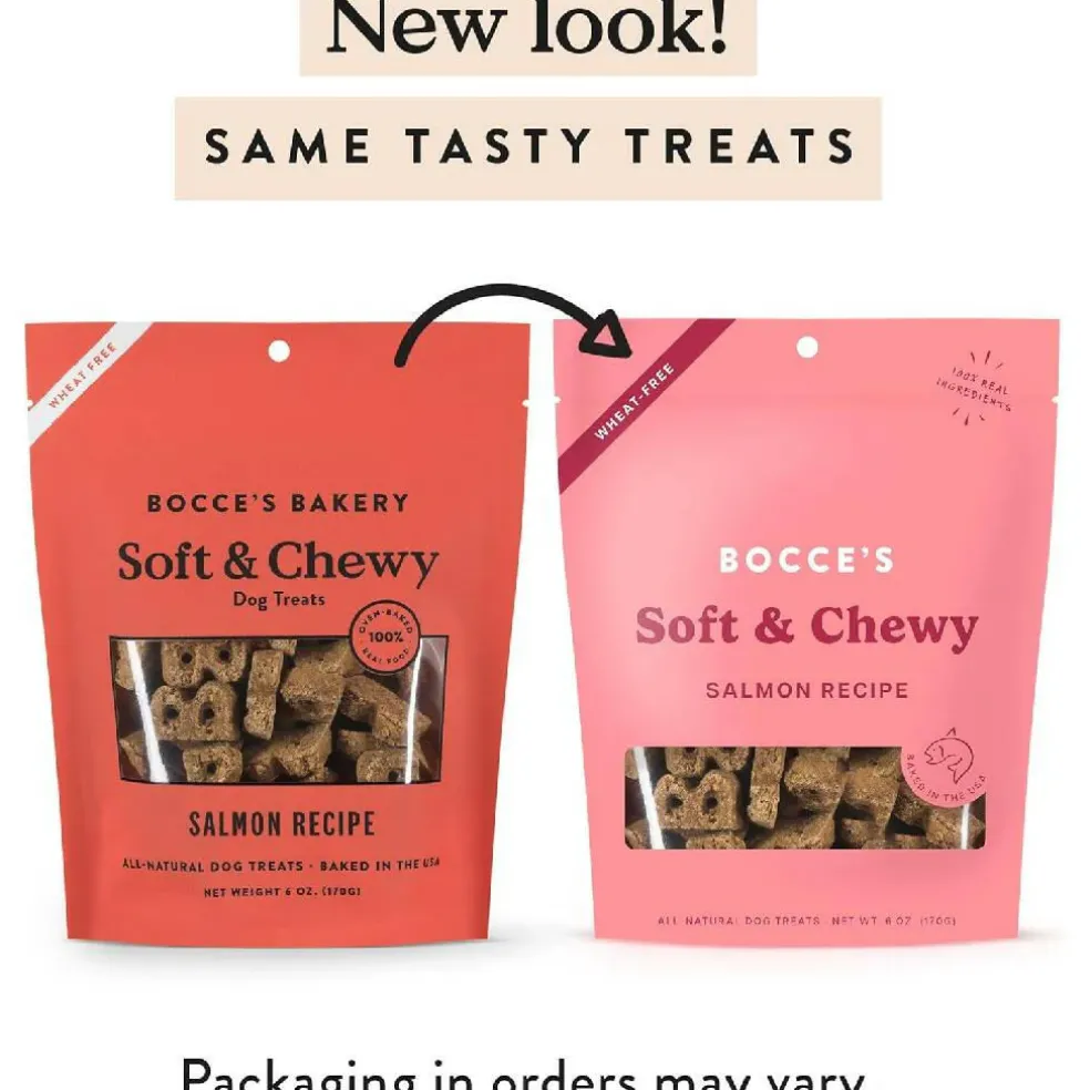 Bocce's Bakery Basics Salmon Soft & Chewy Treats For Dogs (6 oz)