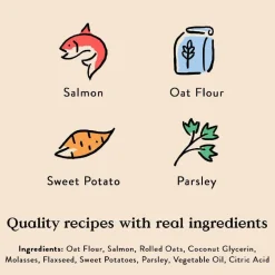 Bocce's Bakery Basics Salmon Soft & Chewy Treats For Dogs (6 oz)