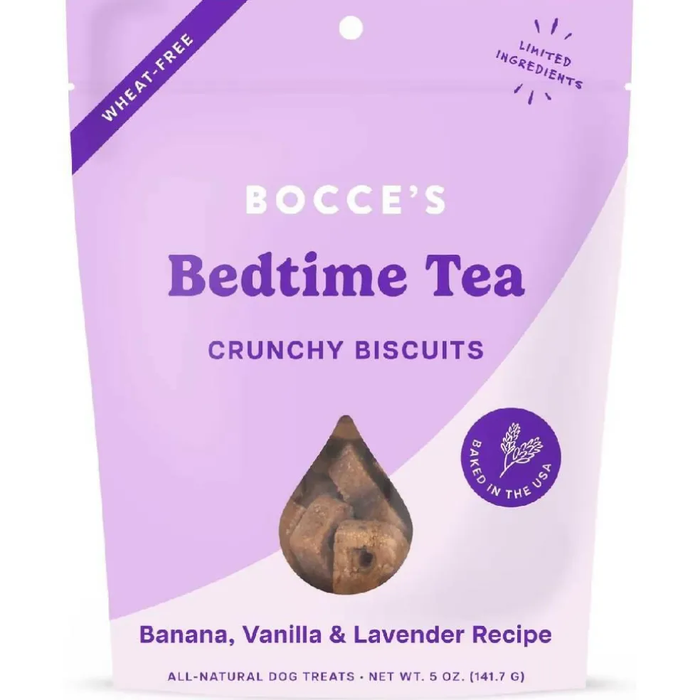Bocce's Bakery Bedtime Tea Crunchy Biscuits Treats For Dog (5 oz)