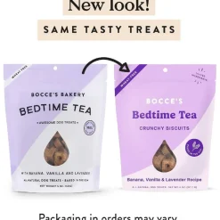 Bocce's Bakery Bedtime Tea Crunchy Biscuits Treats For Dog (5 oz)