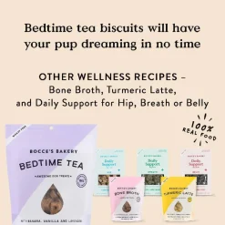 Bocce's Bakery Bedtime Tea Crunchy Biscuits Treats For Dog (5 oz)