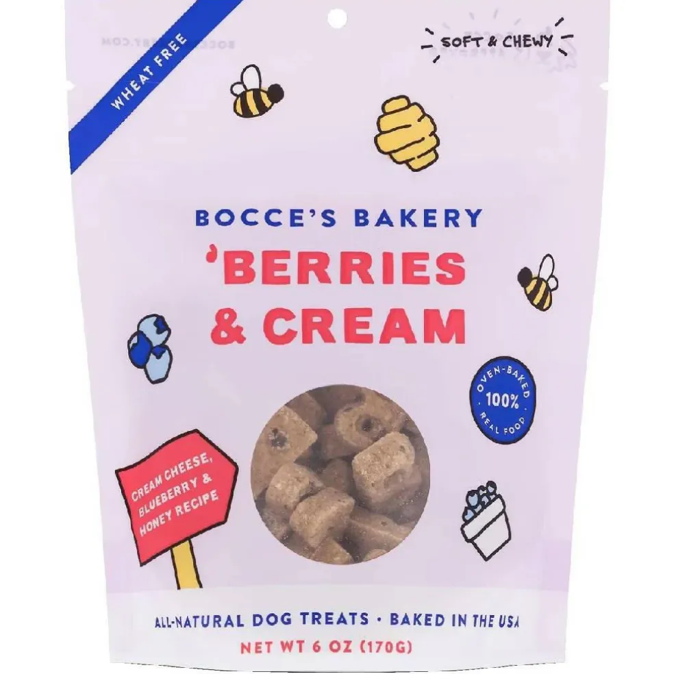 Bocce's Bakery Berries & Cream Soft & Chewy Treats For Dogs (6 oz)