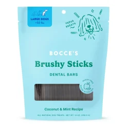 Bocce's Bakery Brushy Sticks Dental Bars for Large Dogs For Dogs 50+lbs (13 oz)