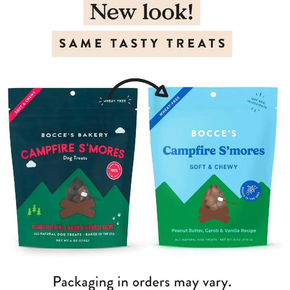Bocce's Bakery Campfire S'mores Soft & Chewy Treats For Dogs (6 oz)
