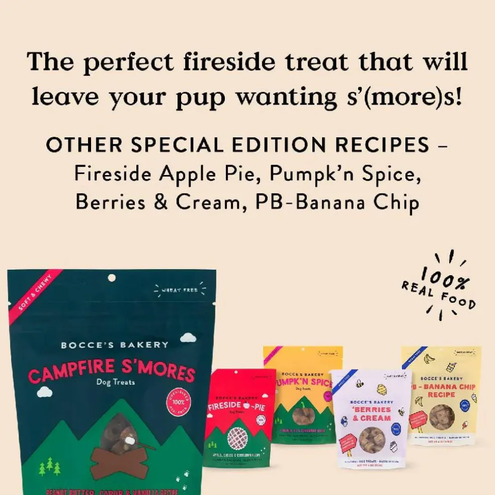 Bocce's Bakery Campfire S'mores Soft & Chewy Treats For Dogs (6 oz)