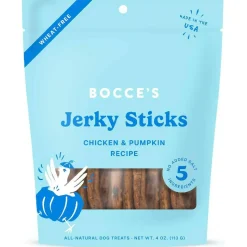 Bocce's Bakery Chicken & Pumpkin Jerky Sticks For Dogs (4 oz)