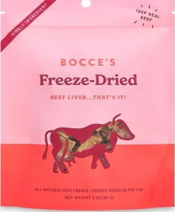 Bocce's Bakery Freeze Dried Beef Liver Dog Treats (3 oz)