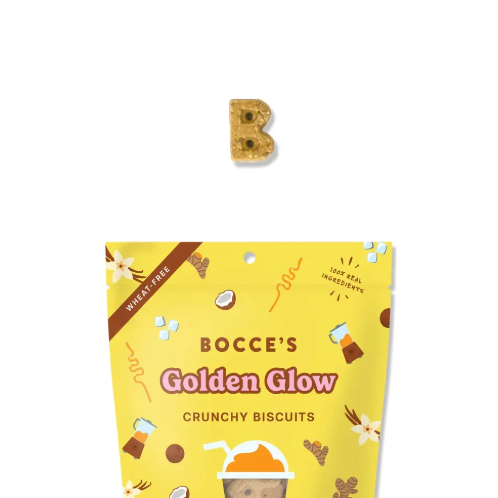 Bocce's Bakery Golden Glow Crunchy Biscuit Treats For Dog (5 oz)