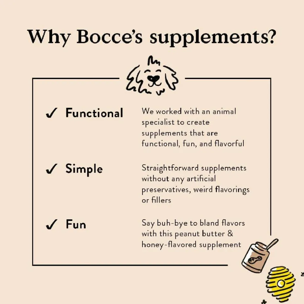 Bocce's Bakery Hip & Joint Supplement for Dogs (60 Soft Chews)