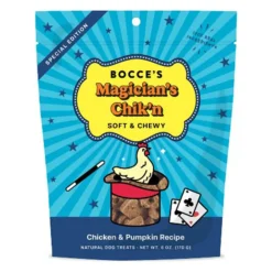 Bocce's Bakery Magician's Chik'n Chicken & Pumpkin Soft & Chewy Dog Treats (6 oz)