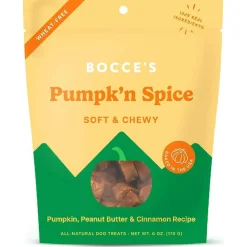 Bocce's Bakery Pumpkin Spice Soft & Chewy Treats For Dogs (6 oz)