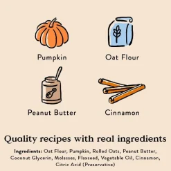 Bocce's Bakery Pumpkin Spice Soft & Chewy Treats For Dogs (6 oz)