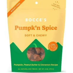Bocce's Bakery Pumpkin Spice Soft & Chewy Treats For Dogs (6 oz)