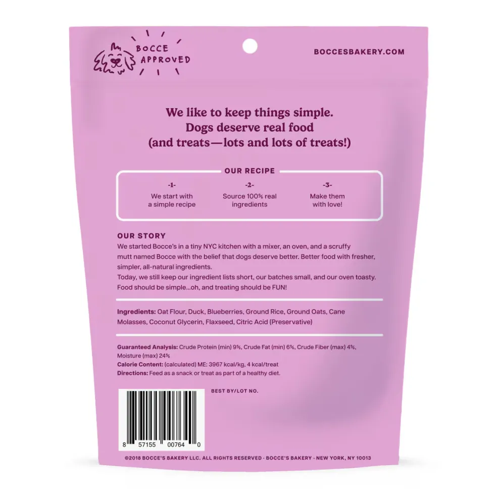 Bocce's Bakery Quack Quack Quack Training Treats For Dogs (6 oz)